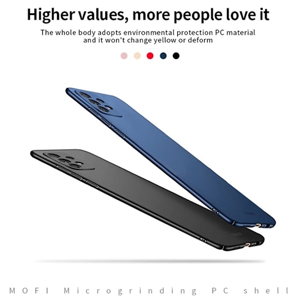 MOFI Samsung Galaxy A72 5G slim shield kotelot - Musta Black