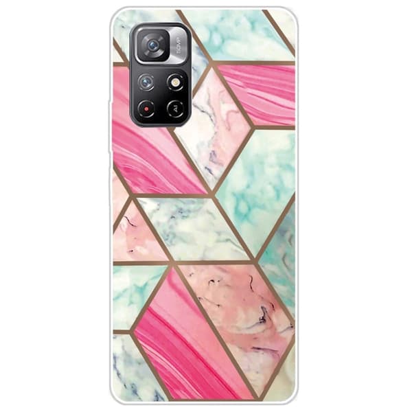 Marmormotiv Xiaomi Redmi Note 11T 5G skal - Färgglad Marmorplatta multifärg