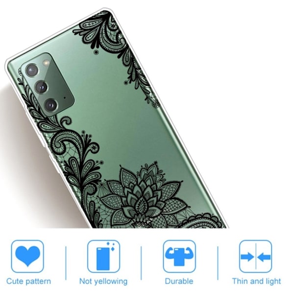 Deco Samsung Galaxy Note 20 cover - Sort Black
