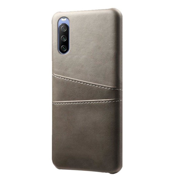 Dual Card case Sony Xperia 10 III - Grå Silver grey