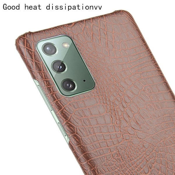 Krokokotelo - Samsung Galaxy Note 20 - Ruskea Brown