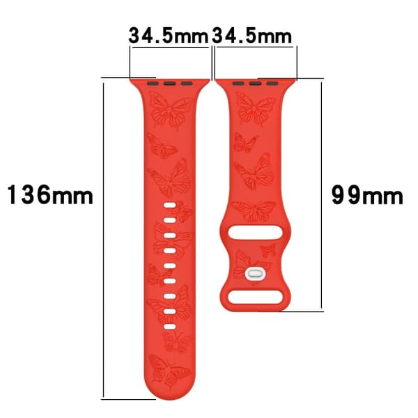 Apple Watch 49mm / 45mm / 44mm / 42mm Klockarmband Silikonband - Mörkblå Blå
