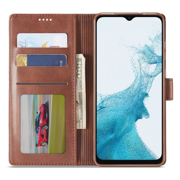 LC.IMEEKE Samsung Galaxy A23 flip etui - Brun Brown