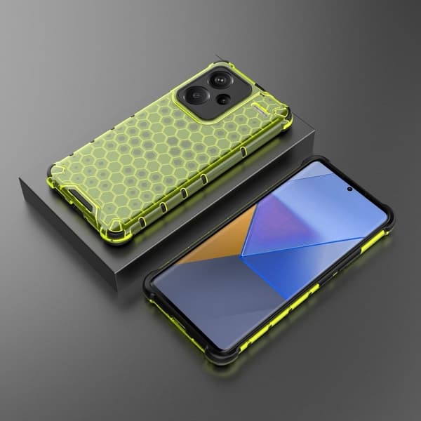 Bofink Honeycomb Xiaomi Redmi Note 13 Pro Plus kotelot - Vihreä Green