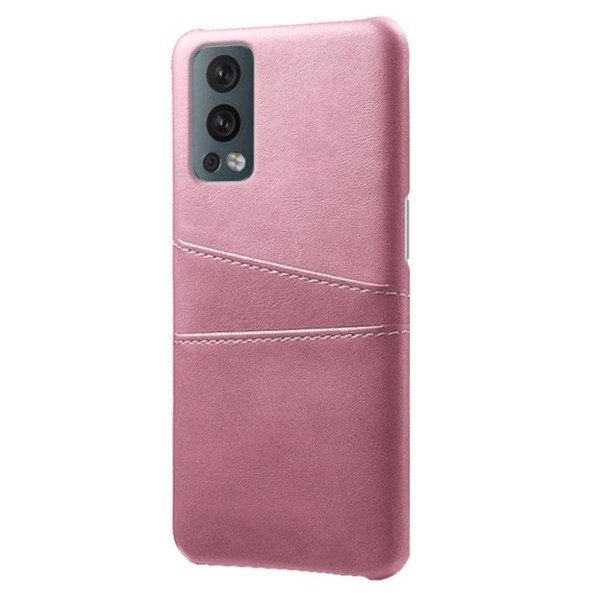 Dual Card Etui OnePlus Nord 2 5G - Rødguld Pink