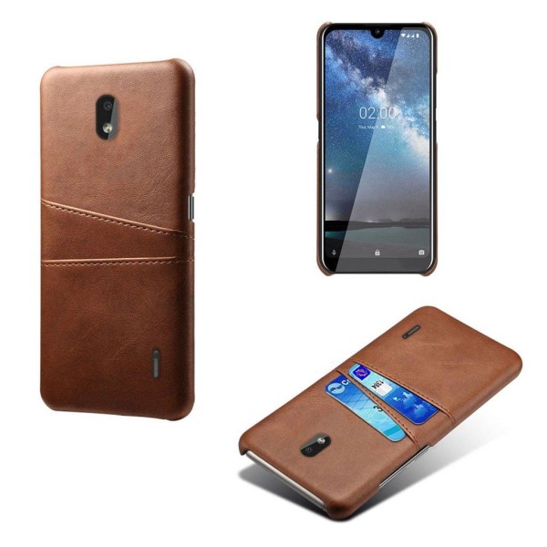 Dual Card Nokia 2.2 cover - Brun Brown