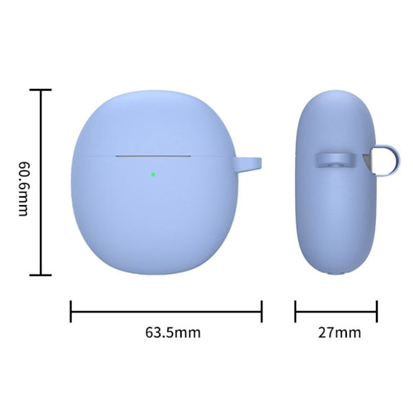 Vivo TWS Air silikonfodral med spänne - Vit Vit