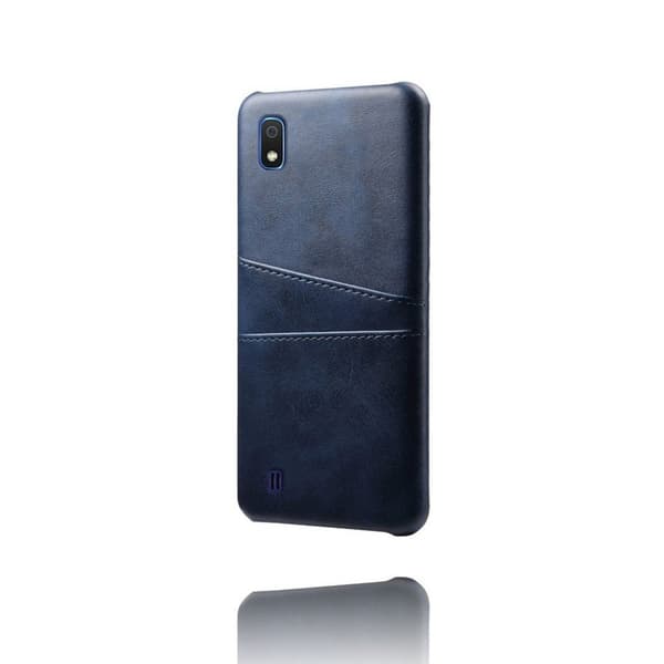 Dual Card Samsung Galaxy A10 cover - Mørkeblå Blue