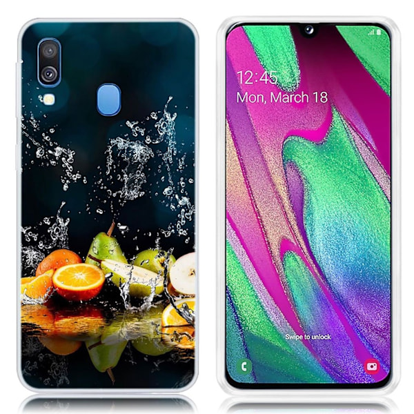 Deco Samsung Galaxy A40 kuoret - Hedelmät Multicolor