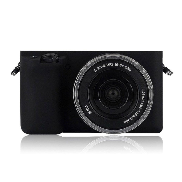 Sony ILCE-6000 A6000 kameraskal flexibelt skyddande mjuk silikon Svart