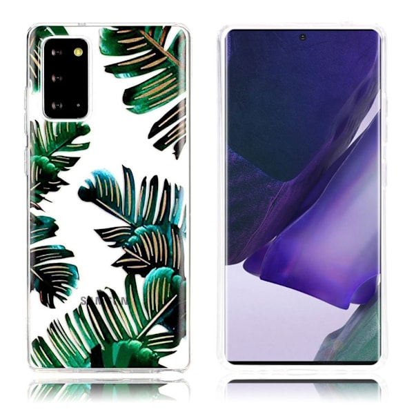 Deco Samsung Galaxy Note 20 Ultra Etui - Blad Green