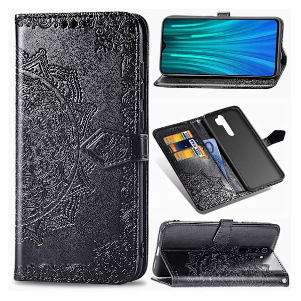 Mandala Xiaomi Redmi Note 8 Pro etui - Sort Black