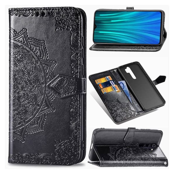Mandala Xiaomi redmi Note 8 Pro Flip Veske - Svart Black