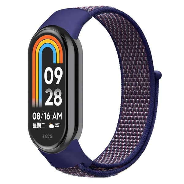 Xiaomi Smart Band 8 cool nylonrem - Mørkeblå Blue