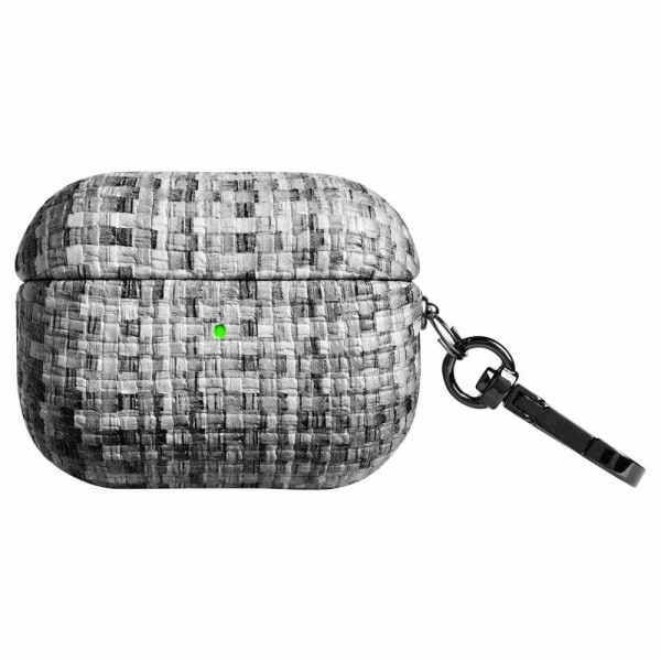 AirPods Pro 2 woven style case with buckle - Grey Silver grey