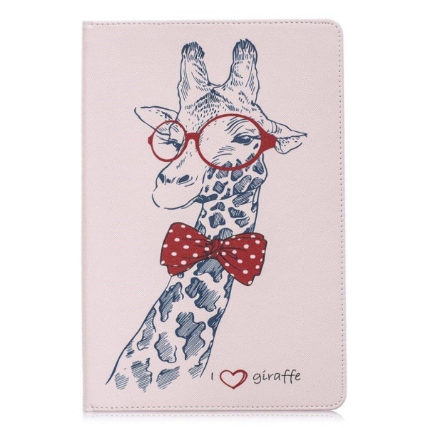 Samsung Galaxy Tab S5e pattern leather case - Cool Giraffe Multicolor