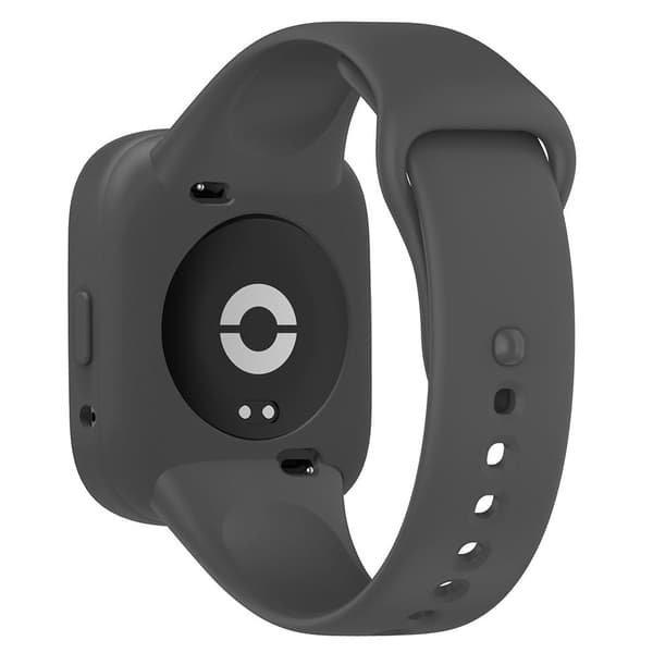 Klockfodral Xiaomi Redmi Watch 3 Lite / Watch 3 Active Skyddsram i mjuk silikon - Mörkgrå Silvergrå