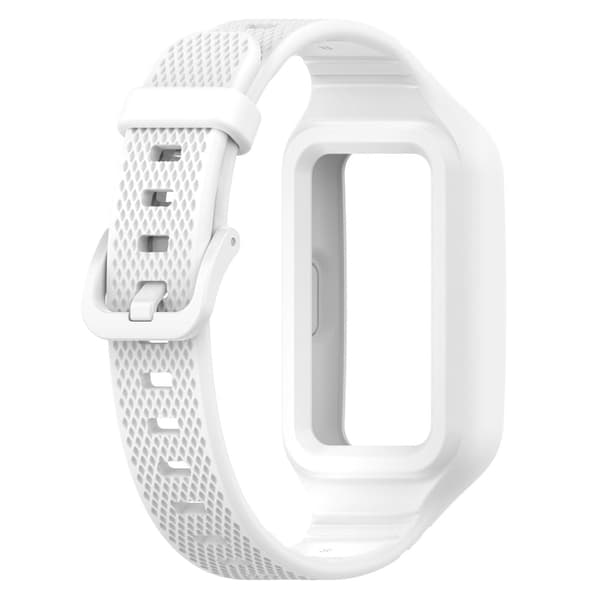 Huawei Band 8 / 7 / Honor Band 6 silikonrem med deksel - Hvit White