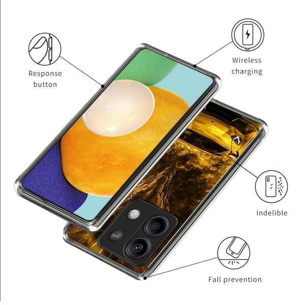 Vibe Xiaomi Redmi Note 13 4G skal - Guld Sportbil Guld