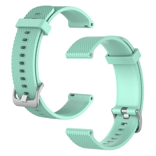 20mm Universal simple silicone watch strap - Cyan Green
