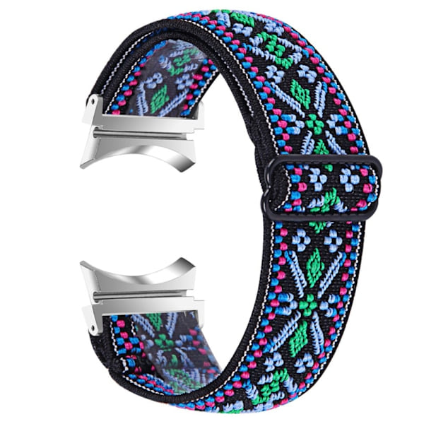 Samsung Galaxy Watch 5 / 4 elastisk nylon urrem - Blå / Blå Green