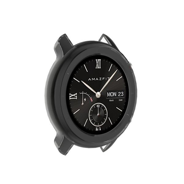 Amazfit GTR 42mm holdbart etui - Gennemsigtig Sort Black