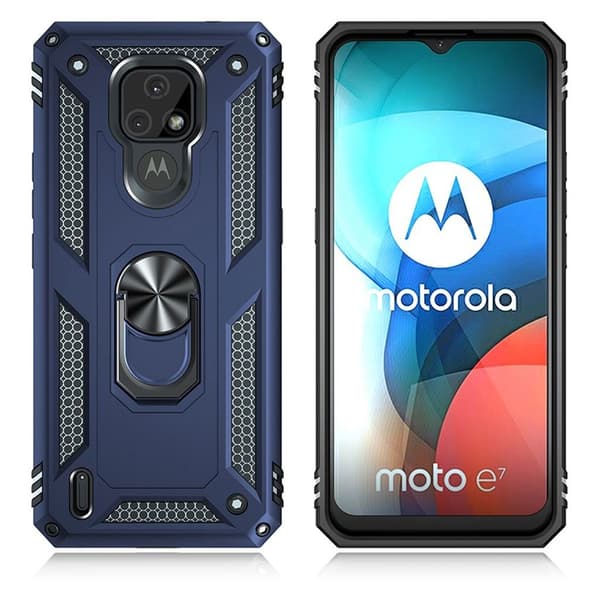 Bofink Combat Motorola Moto E7 skal - Blå Blå