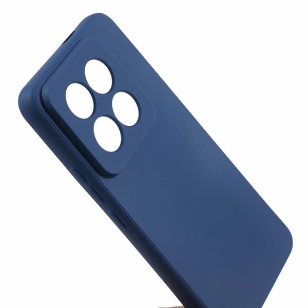 Mikrofiberforet blødt gummi Xiaomi 14 Pro cover - Blå Blue