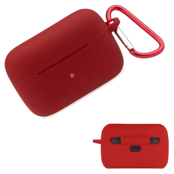 Jabra Elite 85T silikoneetui med spænde - Rødvin Red