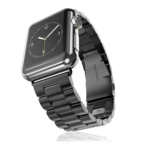 XINCUCO Apple Watch 42mm urrem i rustfri stål - Sort Black