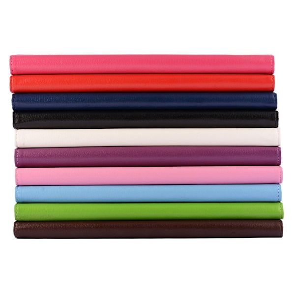 Lychee Texture Folio Stand Läder Smart Case iPad Air 2 - Baby Blå Blå