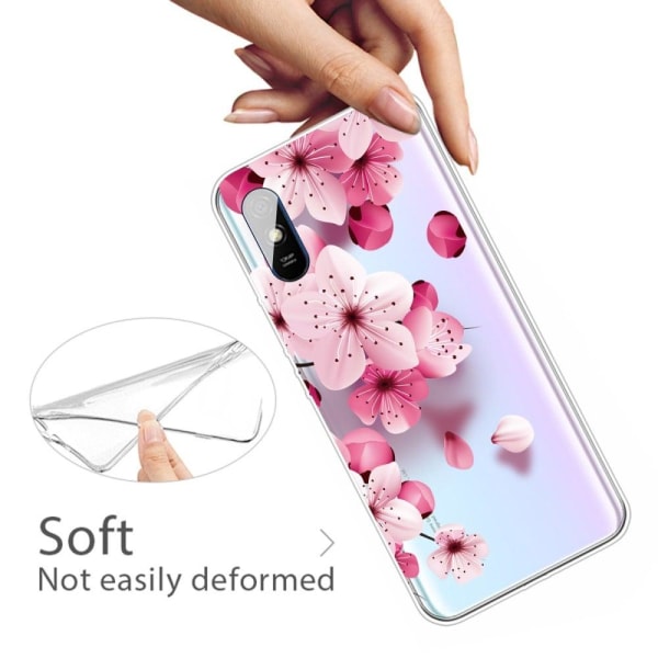 Deco Xiaomi Redmi 9A skal - Rosa Blomma Rosa