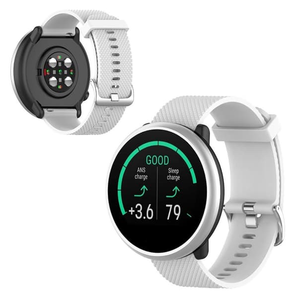 Polar Ignite enkelt silikonarmbånd - Hvit White