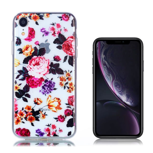 iPhone Xr etui med mønster - Pretty Flowers Multicolor