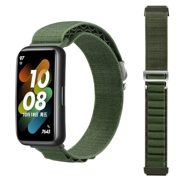 Huawei Band 7 nylonrem - Grøn Green