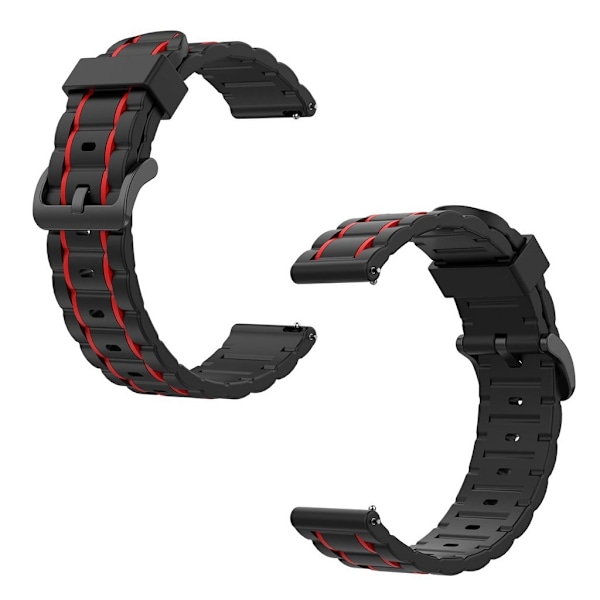 Fitbit Versa / 2 / Lite wavy silicone watch band - Red Röd