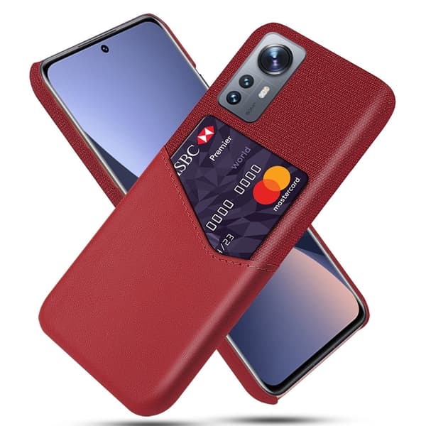 Bofink Xiaomi 12 / 12x Kredittkort Deksel - Rød Red