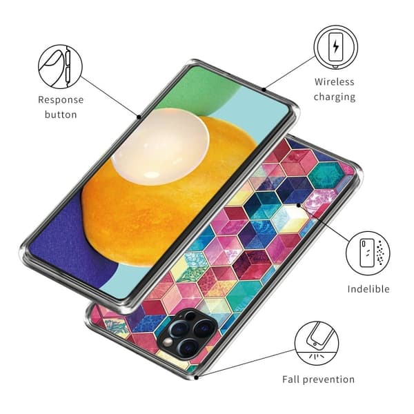 Deco iPhone 15 Pro Max deksel - Fargerike Klosser Multicolor