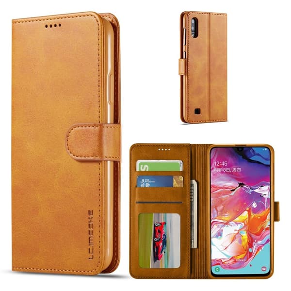 LC.Imeeke läder Samsung Galaxy A10 fodral - Brun Brun