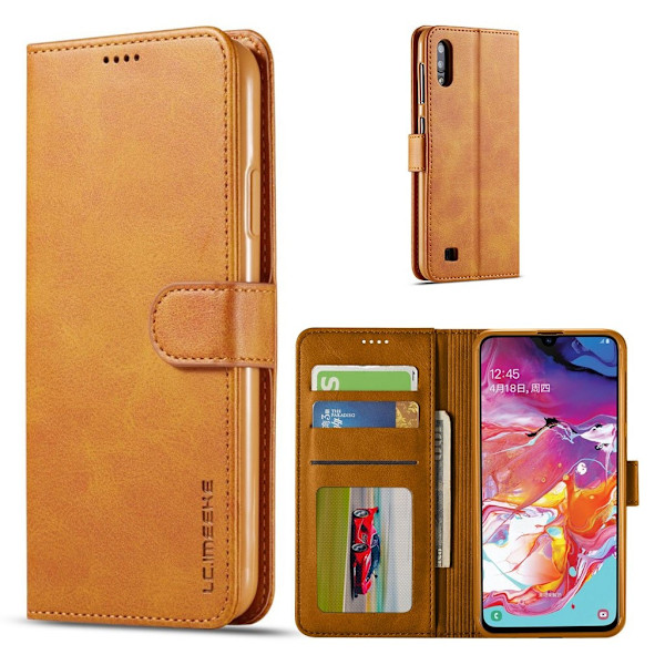 LC.IMEEKE Samsung Galaxy A10 Flip Etui - Brun Brown