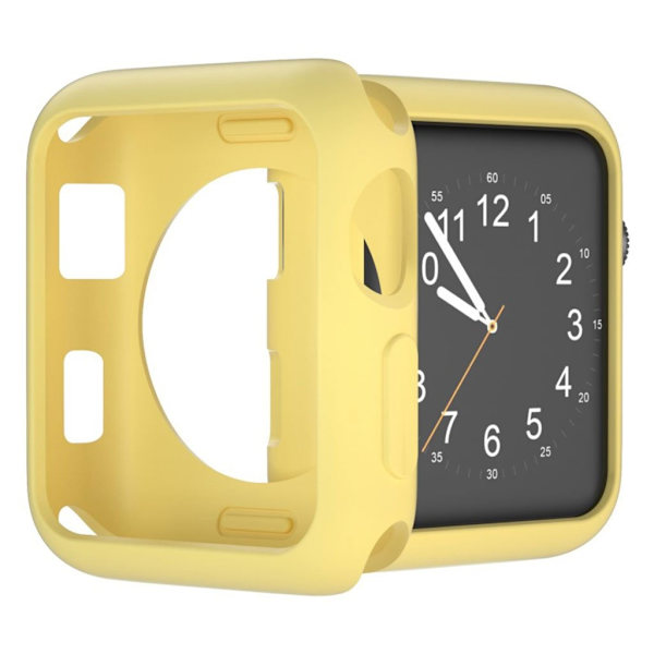 Apple Watch Series 3/2/1 42mm holdbart etui - Gul Yellow