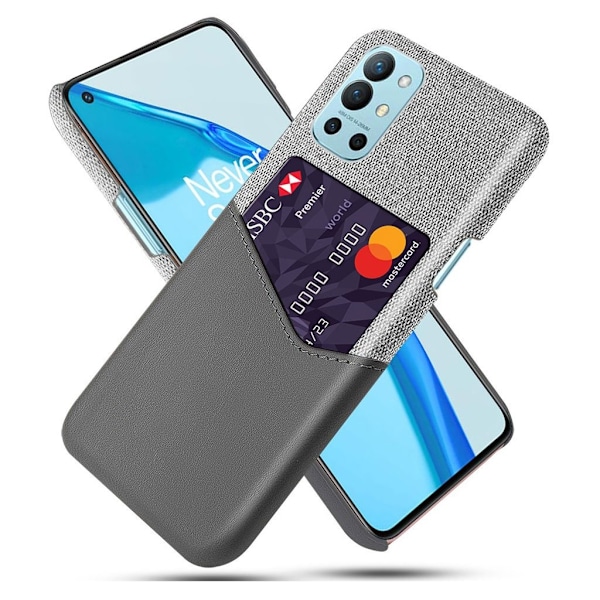 Bofink OnePlus 9R Card Suojakuori - Harmaa Silver grey