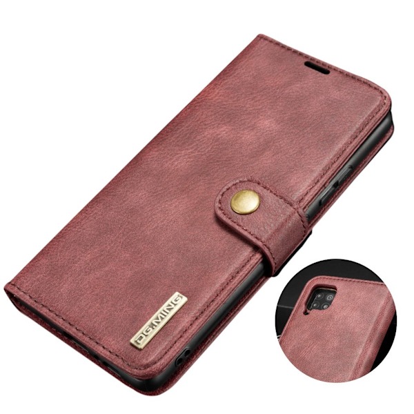 DG.MING Huawei P40 Lite / Nova 6 SE 2-in1 Wallet kotelot - Viininpunainen Red