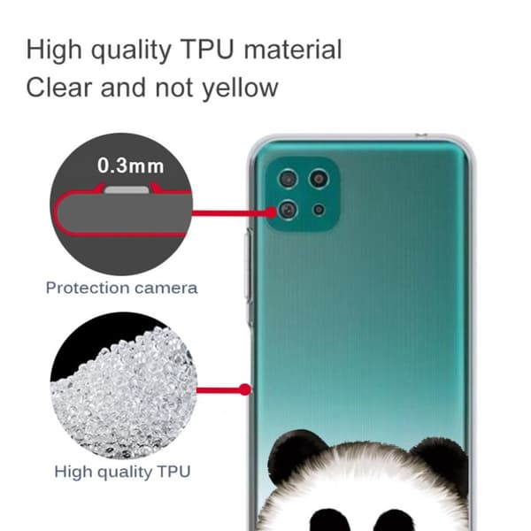 Deco Samsung Galaxy A22 5G Etui - Panda Black