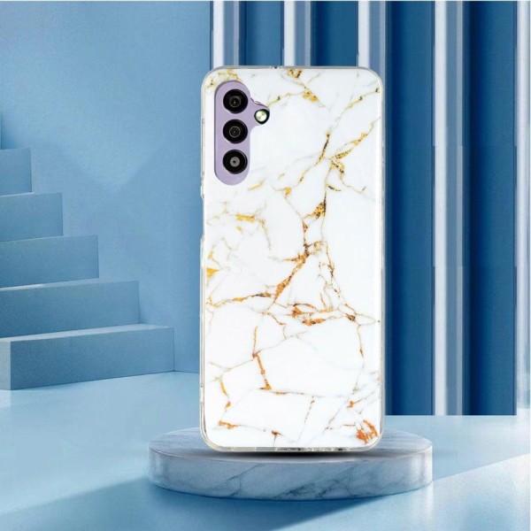 Marble Samsung Galaxy A34 5G Suojakotelo - Valkoinen White