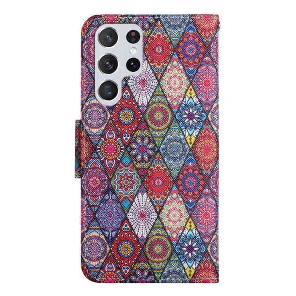 Wonderland Samsung Galaxy S23 Ultra Flip Etui - Kaleidoscope Multicolor