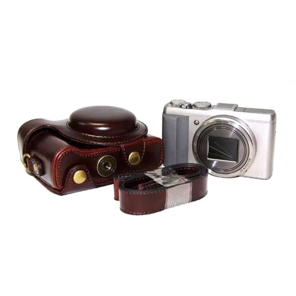 Sony HX60/HX50/HX30 etui til kamera i læder - Mørkebrun Brown