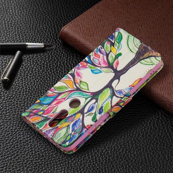 Wonderland Nokia 2.4 flip kuoret - Värikäs Puu Multicolor