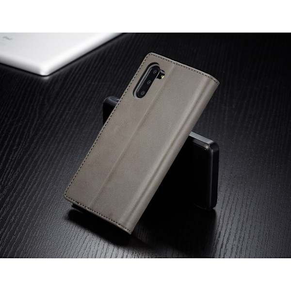 LC.IMEEKE Samsung Galaxy Note 10 Flip kotelot - Harmaa Silver grey