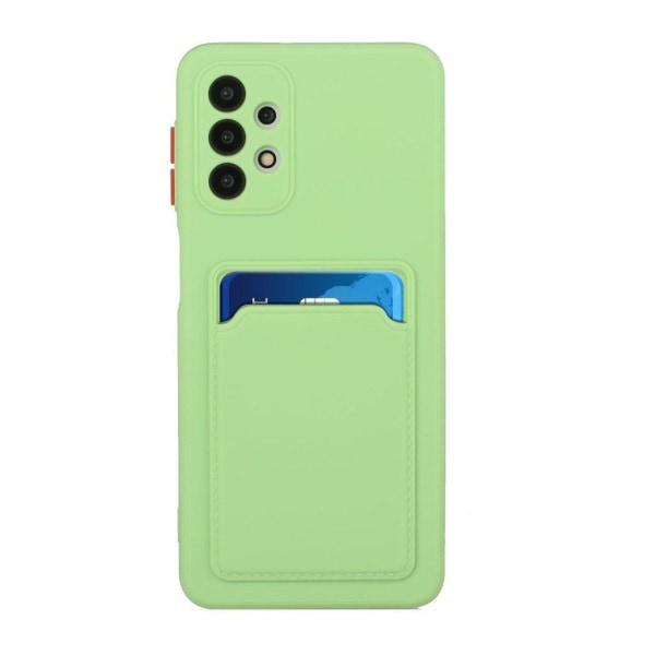 Card Holder Suojakuori For Samsung Galaxy A32 5G - Vaaleanvihreä Green